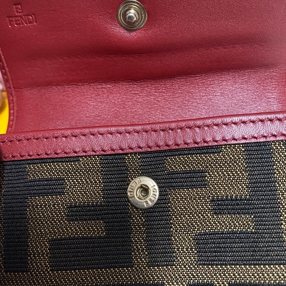 Vintage Zucca FF Logo Compact Wallet / Card Holder - Picture 5 of 11